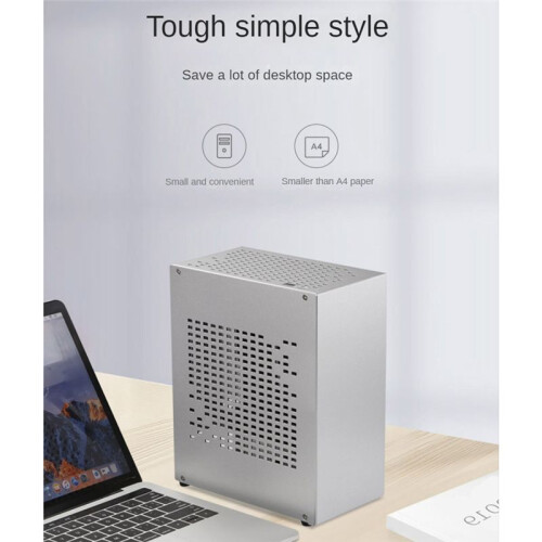 A07  ITX Computer Case Chassis HTPC Host Case USB3.0 ITX Gabinete Computador Pessoal Chassis Desktop Box Branco 2