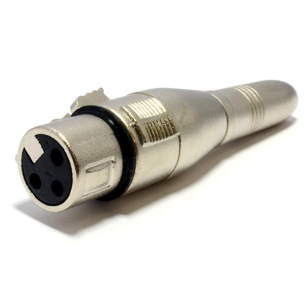 6.35Mm Mono Jack Socket To Xlr Female Connector Adapter 5055383448173