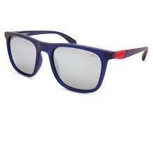 Superdry SDS 5016 Polarized Sunglasses Matte Blue with Silver Mirror Lenses 106P