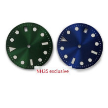 NH35 Watch Dial 29mm Sun Pattern Dial Green Luminousdial for Japan NH35 Movement Watch Accessories Green