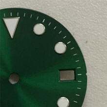 Quadrante 'Orologio NH35 da 29 mm con Motivo Solare Quadrante Verde Luminoso per il Giappone Movimento NH35 Accessori per Orologi Verde