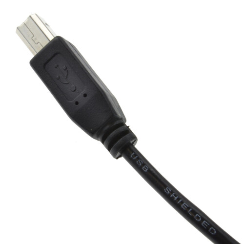 kenable USB 2.0 24AWG High Speed Cable Printer Lead A to B BLACK 5m 1