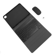 PU Leather RGB Keyboard Case with Wireless Mouse for Pro Air 11in Black