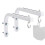 90 Degrees Projector Screen Wall Mount L-Brackets Projection Screen Hanger Adjustable Mount for HD Projector Screens 9