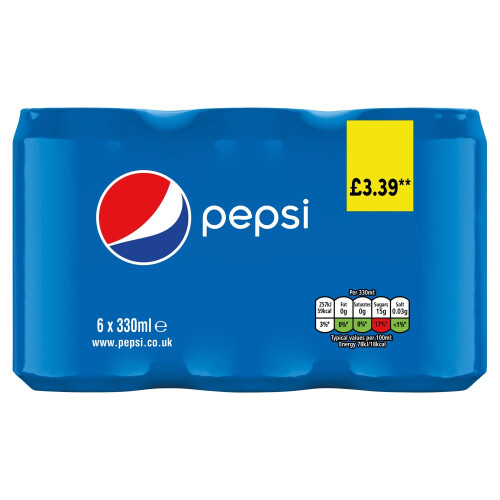 Pepsi Cola Cans 330ml (Pack of 24) 1