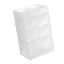 Transparent Multifunction Plastic Desktop Pencil Organizer, Inclined Box