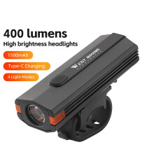 Bike Light USB 400lm 100x35x25mm Black/Yellow/Blue
