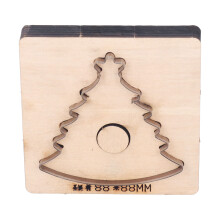 DIY Art Craft Leather Cutting Die for Christmas Crafts, Versatile Application with Hole Punch Tool Included, Transform Your Festive Creations with