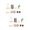 20Pcs Assorted Color Pet Hamsters Molar Bite Resistant Chew Toys 7