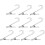 40Pcs Multi-Functional Silver Hook Clips Stainless Steel Clothes Clips 11