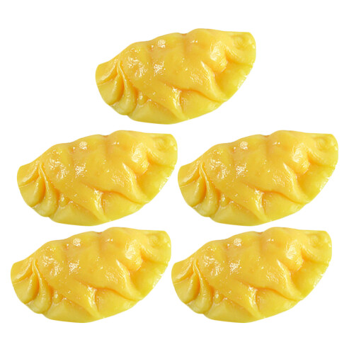 25Pcs Realistic PVC Egg Dumpling Model Decorative Food Prop in Yellow 1
