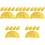 25Pcs Realistic PVC Egg Dumpling Model Decorative Food Prop in Yellow 4