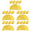 25Pcs Realistic PVC Egg Dumpling Model Decorative Food Prop in Yellow 7