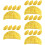 25Pcs Realistic PVC Egg Dumpling Model Decorative Food Prop in Yellow 11