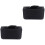 2Pcs Black Handheld Cd and Dvd Storage Bag Durable with Smooth Zipper 8
