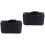 2Pcs Black Handheld Cd and Dvd Storage Bag Durable with Smooth Zipper 9