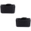 2Pcs Black Handheld Cd and Dvd Storage Bag Durable with Smooth Zipper 11