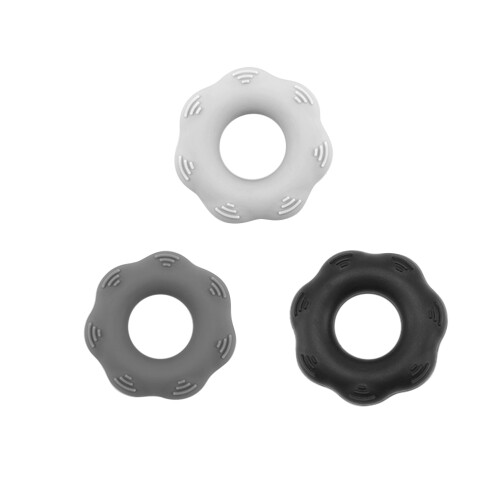 9Pcs Silicone Hand Gripper Rings Assorted Colors Hand Exercise Trainer 1