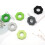9Pcs Silicone Hand Gripper Rings Assorted Colors Hand Exercise Trainer 10