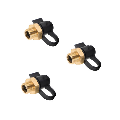 3Pièces Valve De Air Réservoir Auto Métal Multi 1