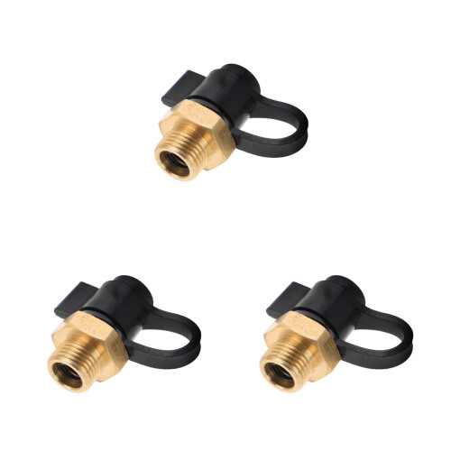 3Pièces Valve De Air Réservoir Auto Métal Multi 2