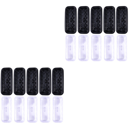 10Sets Durable Plastic Plant Nursery Pot Tray Kit for Growth 2