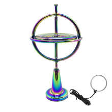 D-Self-Balancing Gyroskop Anti-Schwerkraft-Dekompressions-Lernspielzeug Buntes Gyroskop, Geschenk für Kinder