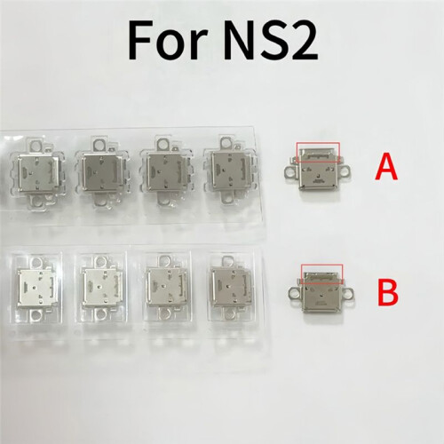 30pcs  2 Power Charging Socket Type-C USB Port for   2 NS2 New Game Console Rolled Mouth 1