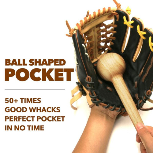 Baseball Glove Mallet, Quick Create  Shaped Pocket Softball Glove Mallet One Piece Solid Construction Mallet 2