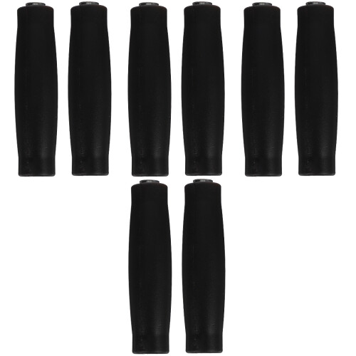 8Pièces Protège-Haltères Antidérapants Noir Compact Réutilisable 1