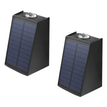 2LED ZewnęTrzna Kinkiet Wodoodporna SłOneczna ZewnęTrzne OśWietlenie Ambiente CiepłE BiałE ŚWiatłA OśWietlenie Ogrodowe ZewnęTrzna Kinkiet