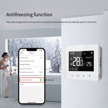 Tuya Wifi Thermostat Home Battery Powered Temperature Controller for Gas Boiler Works with Voice Assistant