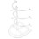 3Pcs Transparent Eyeglasses Holder Multi-Tier Ps Display Stand 3