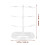 3Pcs Transparent Eyeglasses Holder Multi-Tier Ps Display Stand 4