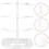 3Pcs Transparent Eyeglasses Holder Multi-Tier Ps Display Stand 5