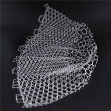 Zusammenklappbares Ersatz-Fischernetz, VerschleißFestes Gummigeflecht, Fischfang, Multifunktionales Tauchnetz, Weiß, 40 cm