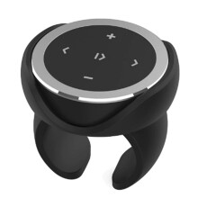 Car Steering Wheel Music Player Wireless Multimedia Remote with Bracket for Android IOS Smartphone