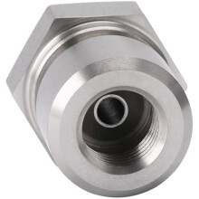 4AN Male to M10x1.0 Metric Inverted Flare Female Brake  Adapter Fitting Stainless Steel