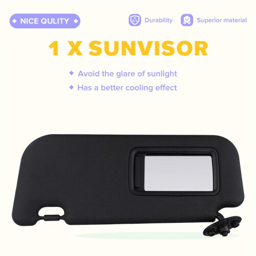 Car Sunshield Sunvisor Interior Sun Visor for   2019-2024 74320-02F50-B0 Left 1