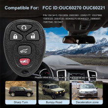 Car Key Fob Keyless Entry for Chevy Traverse Tahoe Suburban  Acadia Yukon XL  Enclave  Escalade OUC60270