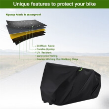 Waterproof Bike Cover DustProof Cloth Mountain Bike Cover Rain Bicycle Cover for 3 Bikes Mountain Cycling Accessory