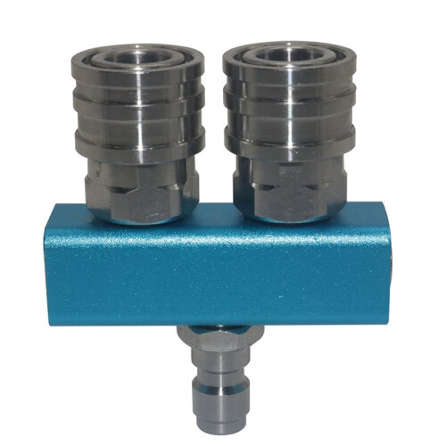 Pressure Washer Dual Nozzle Quick Connectors 1/4 Inch Double Sprayer Tips 2