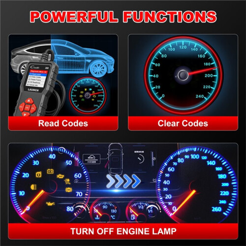 LAUNCH X431 CR300 Car OBD2 Engine Emission System Diagnosis Tool Code Reader Multilingual Car Fault Diagnosis Tools Free Update 1