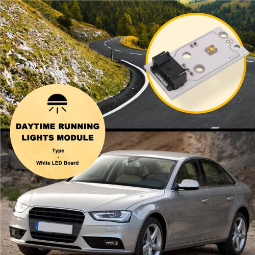 P121260 White LED Board Daytime Running Lights Source DRL Module for  A4 B8 2012-2015 Xenon Headlight DRL Module 2