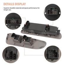 Interruptor de Elevalunas Eléctrico con Bisel para Ram 1500, 2500, 3500, Dakota, Durango y Sprinter 56049805AB, 68171680AA, 5HZ72XDVAA