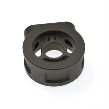 Oil Temperature Pressure M20-1.5 3/4-16UNF Universal Aluminum Oil Filter Sandwich Instrument Plate Adapter Sensor Base