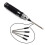 Hexagonal  Screwdriver Hexagonal Screwdriver Tool Set for Rc Car Crawler Helicopter 1.5 2.0 2.5 3.0mm Black+Silver 2
