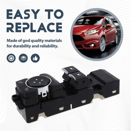 H1BT-14540-BC for  Fiesta 2017 Front Master Driver Side Electric Power Window  Lifter Control Regulator Button 2