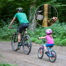 Bicycle Tow Rope Nylon Traction Rope Parent-Child MTB Bike Towing Rope Ebike Safety Equipment Outdoor Tool Black