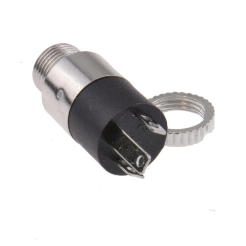 kenable 3.5mm Jack 3 Pole Stereo Panel Mount Solder Terminal With Locking Nut 1
